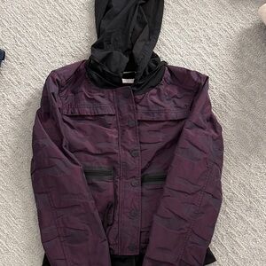 Blanc Noir Purple and Black Women's Jacket